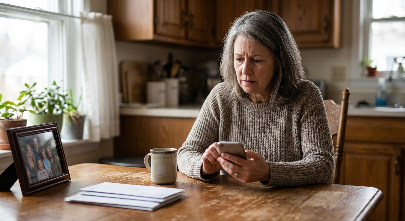 Woman stressed about teeth whitening